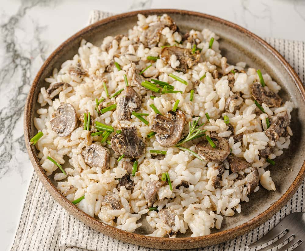 receta de arroz con setas
